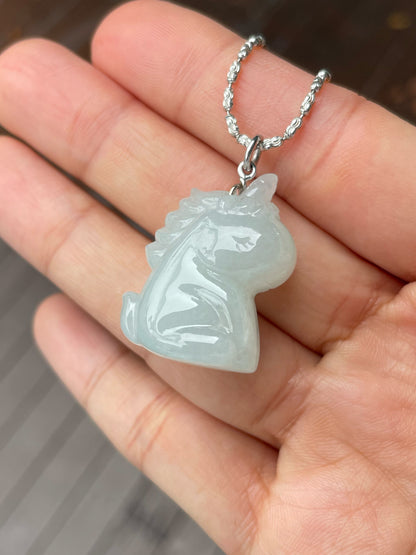 White Jade Pendant - Unicorn (NJP077)