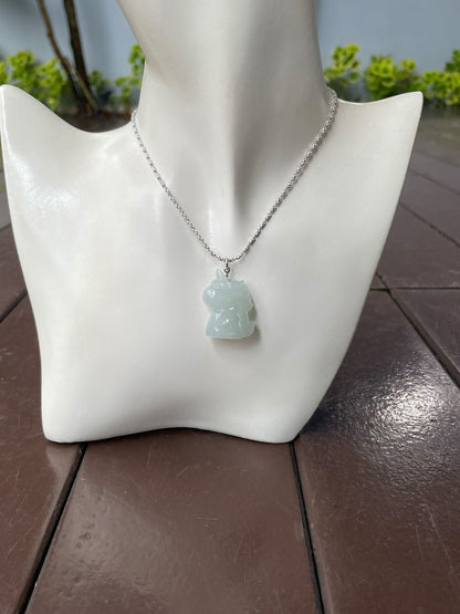 White Jade Pendant - Unicorn (NJP077)