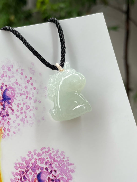 White Jade Pendant - Unicorn (NJP077)