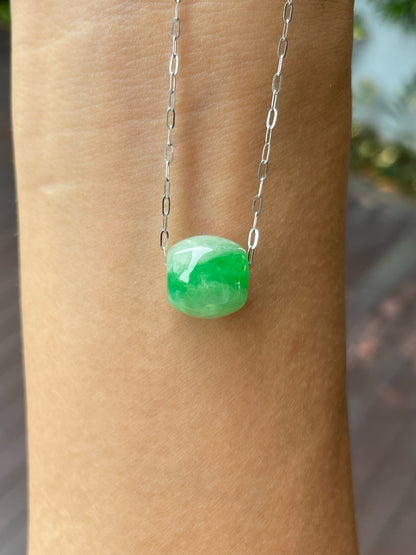 Green Jade Barrel Pendant - Lu Lu Tong 路路通 (NJP097)