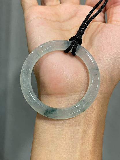 Icy Jadeite Pendant - Hoop (NJP178)