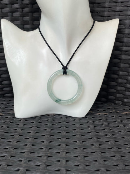 Icy Jadeite Pendant - Hoop (NJP178)