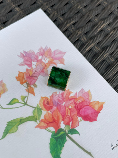 Green Jade Barrel Pendant - Lu Lu Tong 路路通 (NJP186)