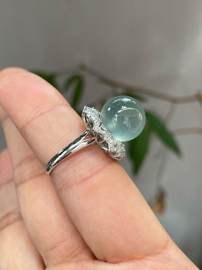 Icy Jade Ball Ring (NJR028)