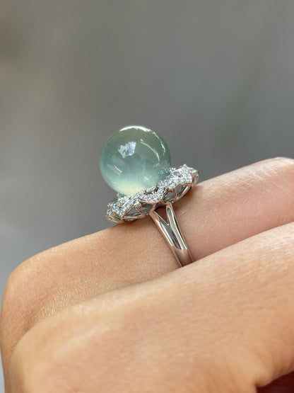 Icy Jade Ball Ring (NJR028)