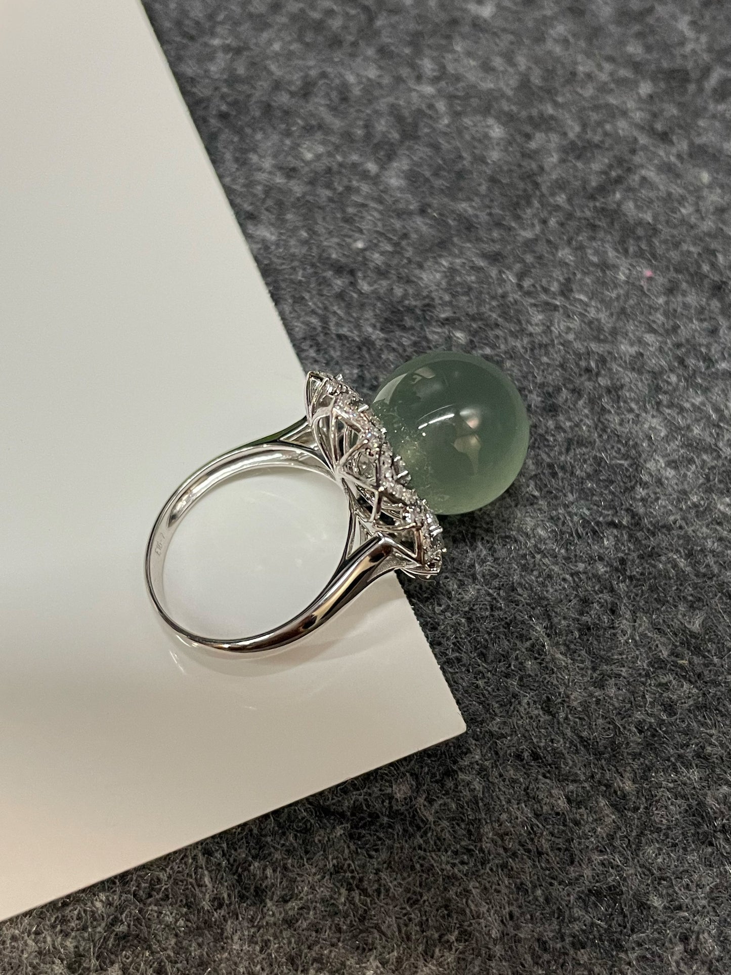 Icy Jade Ball Ring (NJR028)