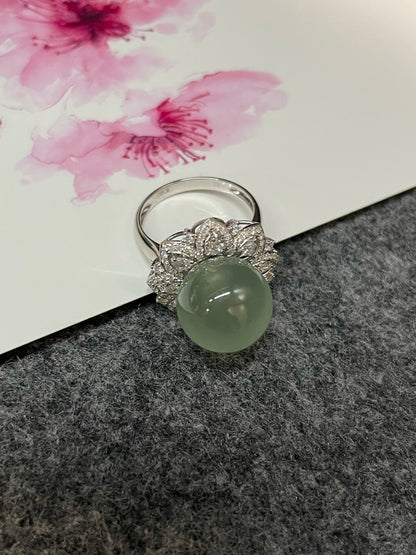 Icy Jade Ball Ring (NJR028)