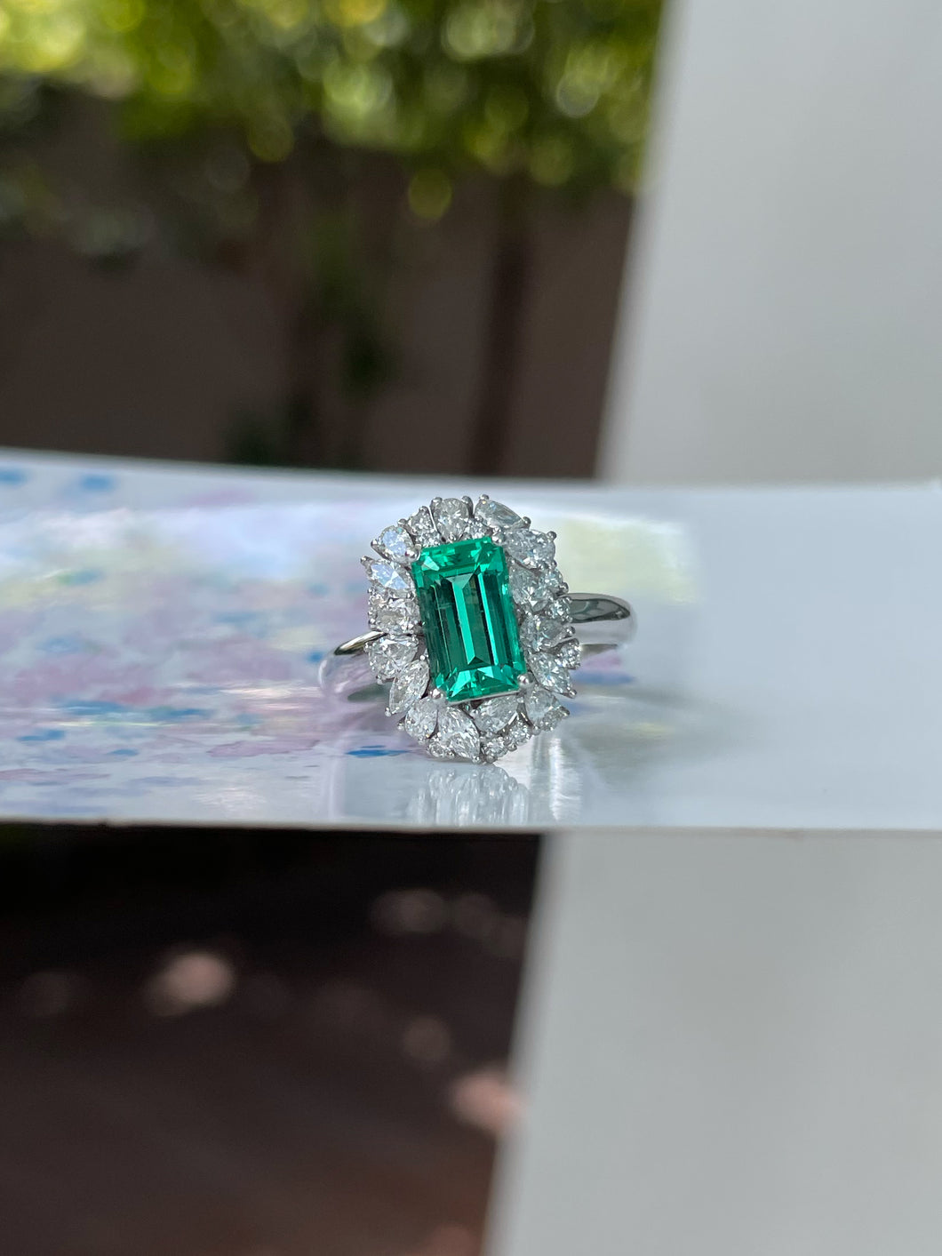 Un-oiled Emerald Ring - 1.17CT (NJR033)