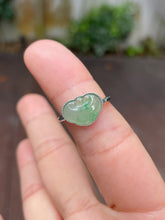 Load image into Gallery viewer, Light Green Jadeite Ring - Ruyi 如意 (NJR160)
