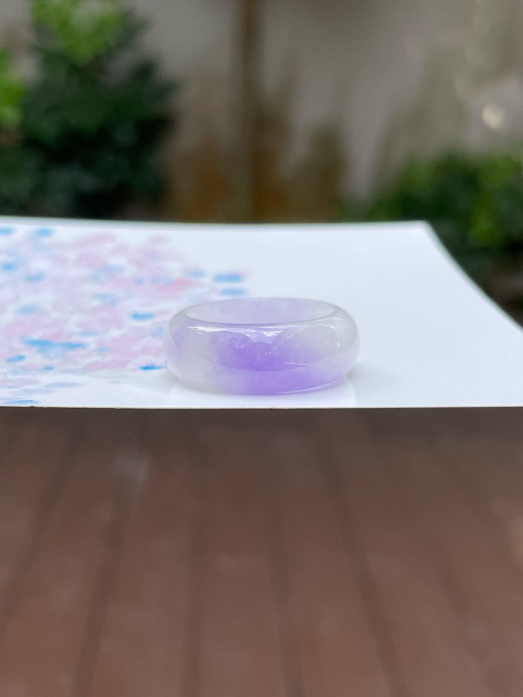 Lavender Jade Abacus Ring | HK 16 (NJR163)