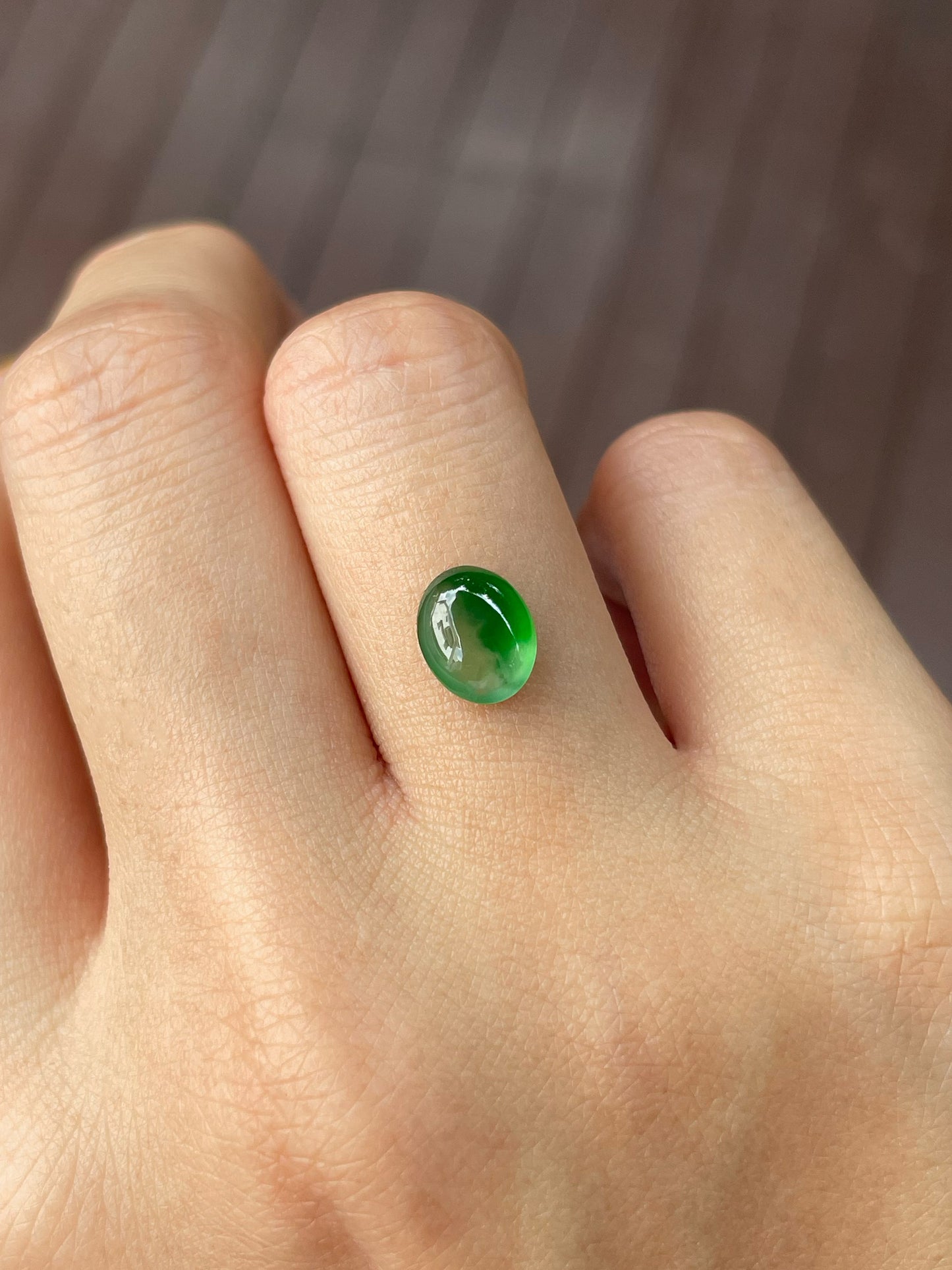 Green Jadeite Cabochon (NJR167)