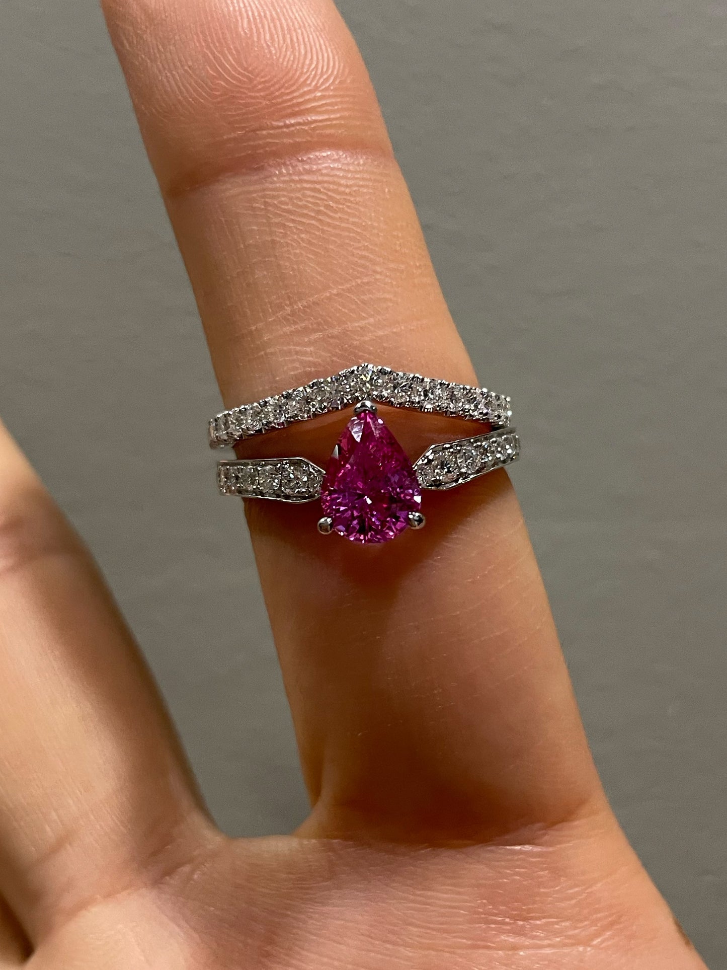 Unheated Pink Sapphire Ring - 2.0CT (NJR174)