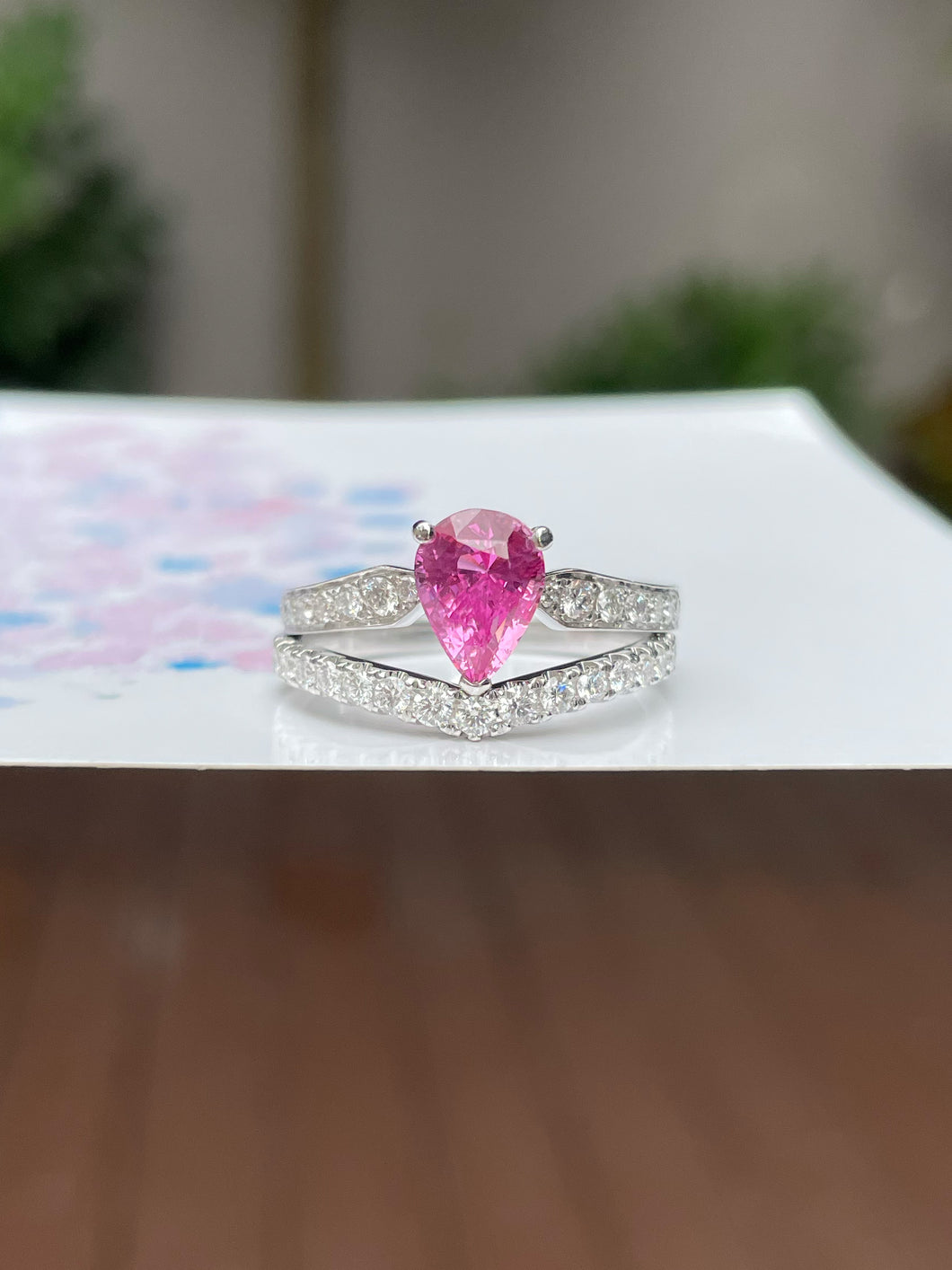 Unheated Pink Sapphire Ring - 2.0CT (NJR174)