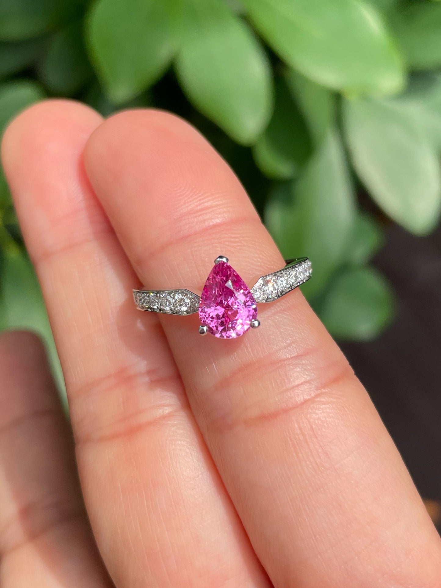 Unheated Pink Sapphire Ring - 2.0CT (NJR174)