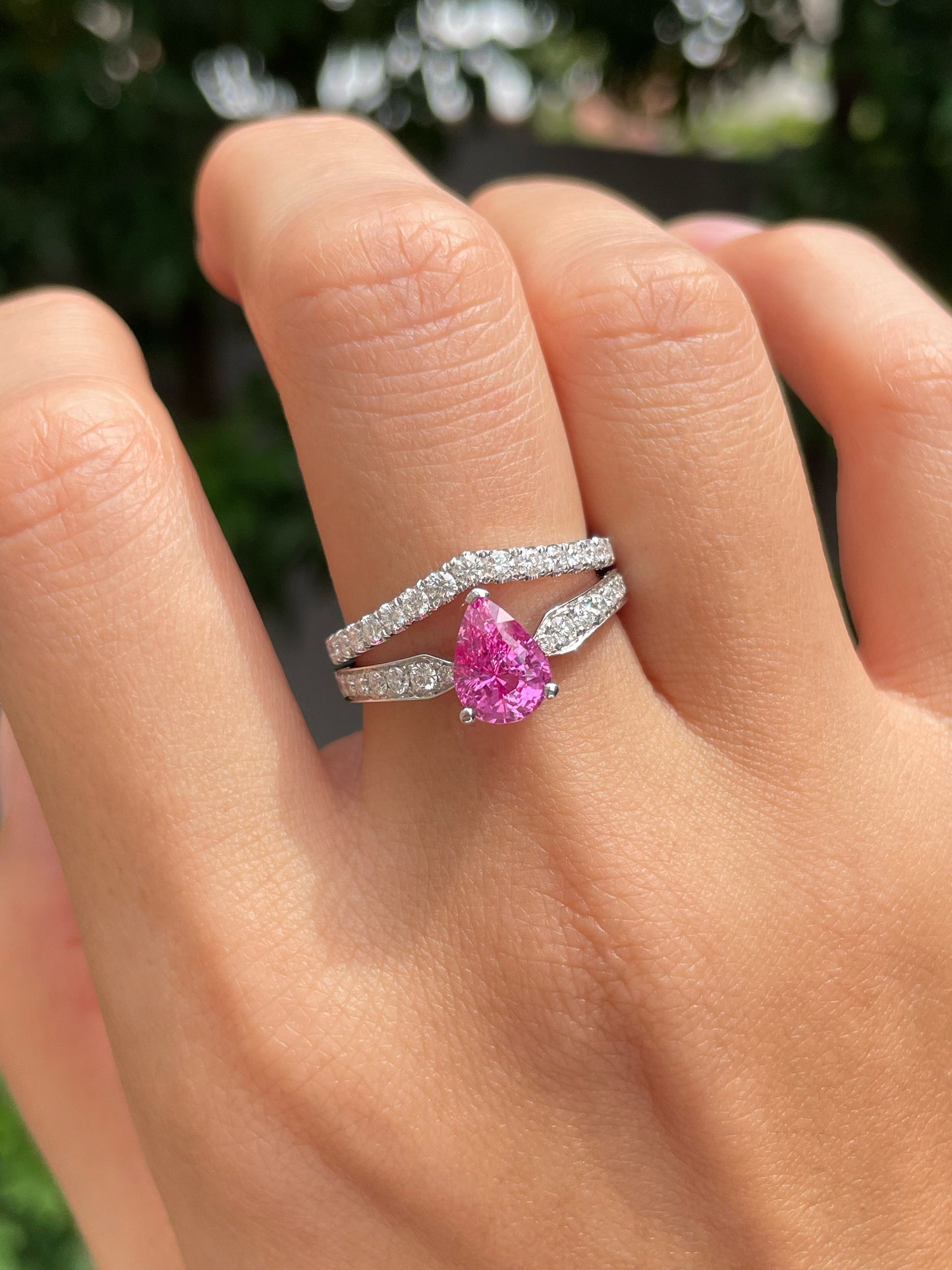 Unheated Pink Sapphire Ring - 2.0CT (NJR174)