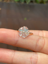 Load image into Gallery viewer, Glassy Jade Ring - Plum Blossom (NJR178)
