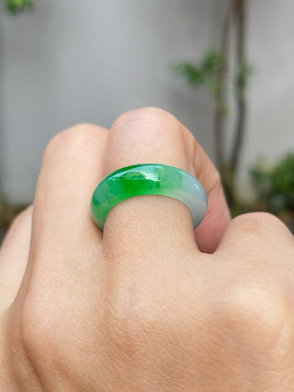 Green Jade Abacus Ring | HK 13 (NJR188)