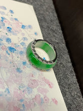 Load image into Gallery viewer, Green Jade Abacus Ring | HK 13 (NJR188)
