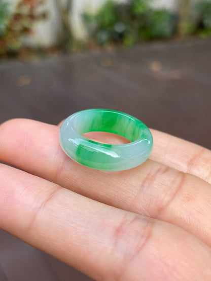 Green Jade Abacus Ring | HK 13 (NJR188)