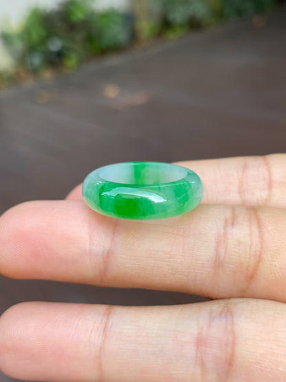 Green Jade Abacus Ring | HK 13 (NJR188)