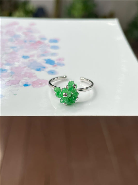 Green Jade Ring - Osmanthus (NJR190)