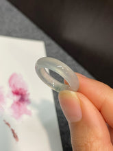 Load image into Gallery viewer, Icy Bluish Green Jade Abacus Ring | HK 13 (NJR193)

