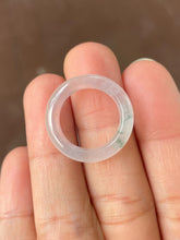 Load image into Gallery viewer, Icy Bluish Green Jade Abacus Ring | HK 13 (NJR193)
