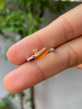 Load image into Gallery viewer, Icy Orange Jade Ring - Snail (NJR205)
