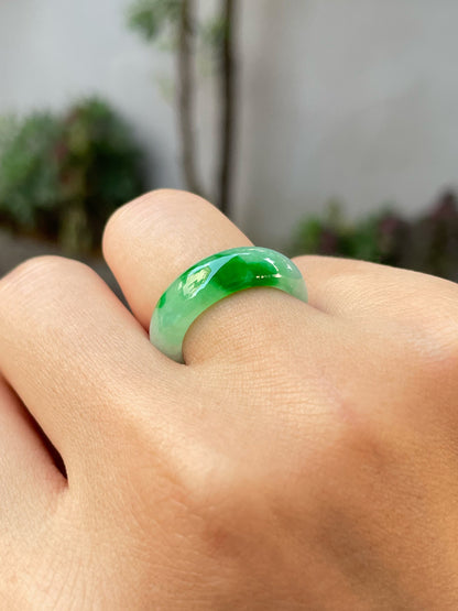 Green Jade Abacus Ring | HK 12 (NJR208)