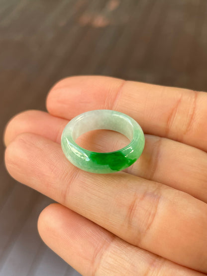 Green Jade Abacus Ring | HK 12 (NJR208)