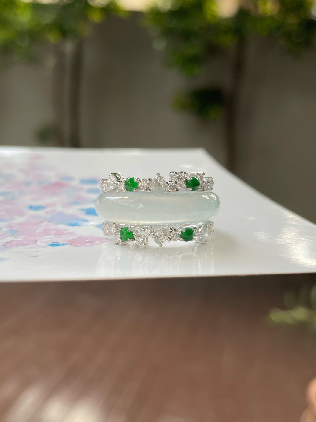 Icy Jade Abacus Ring | HK 14.5 (NJR216)