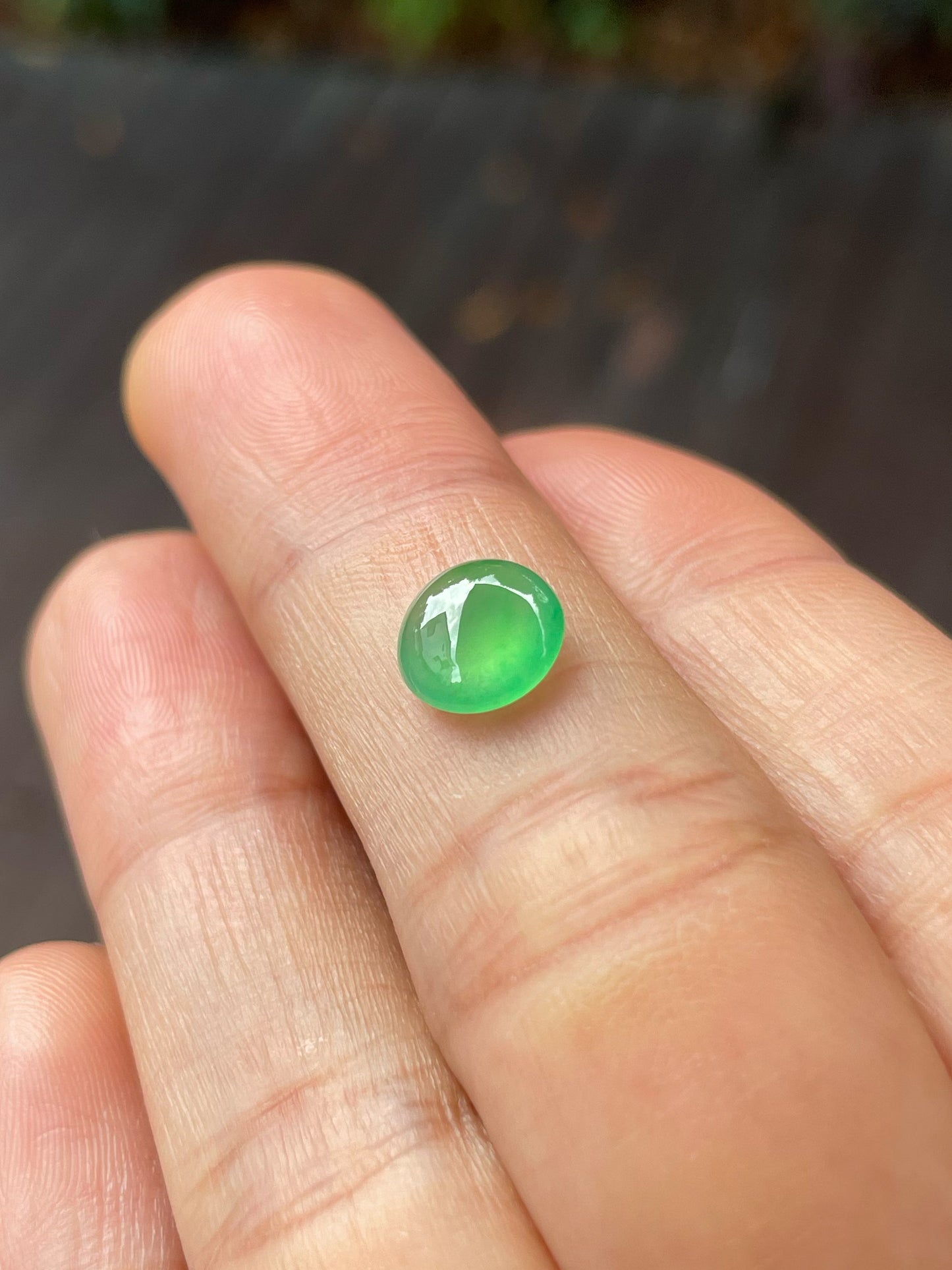 Icy Green Jadeite Cabochon (NJR221)