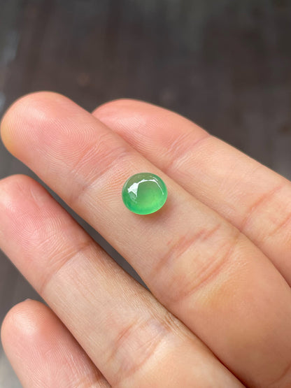 Icy Green Jadeite Cabochon (NJR221)