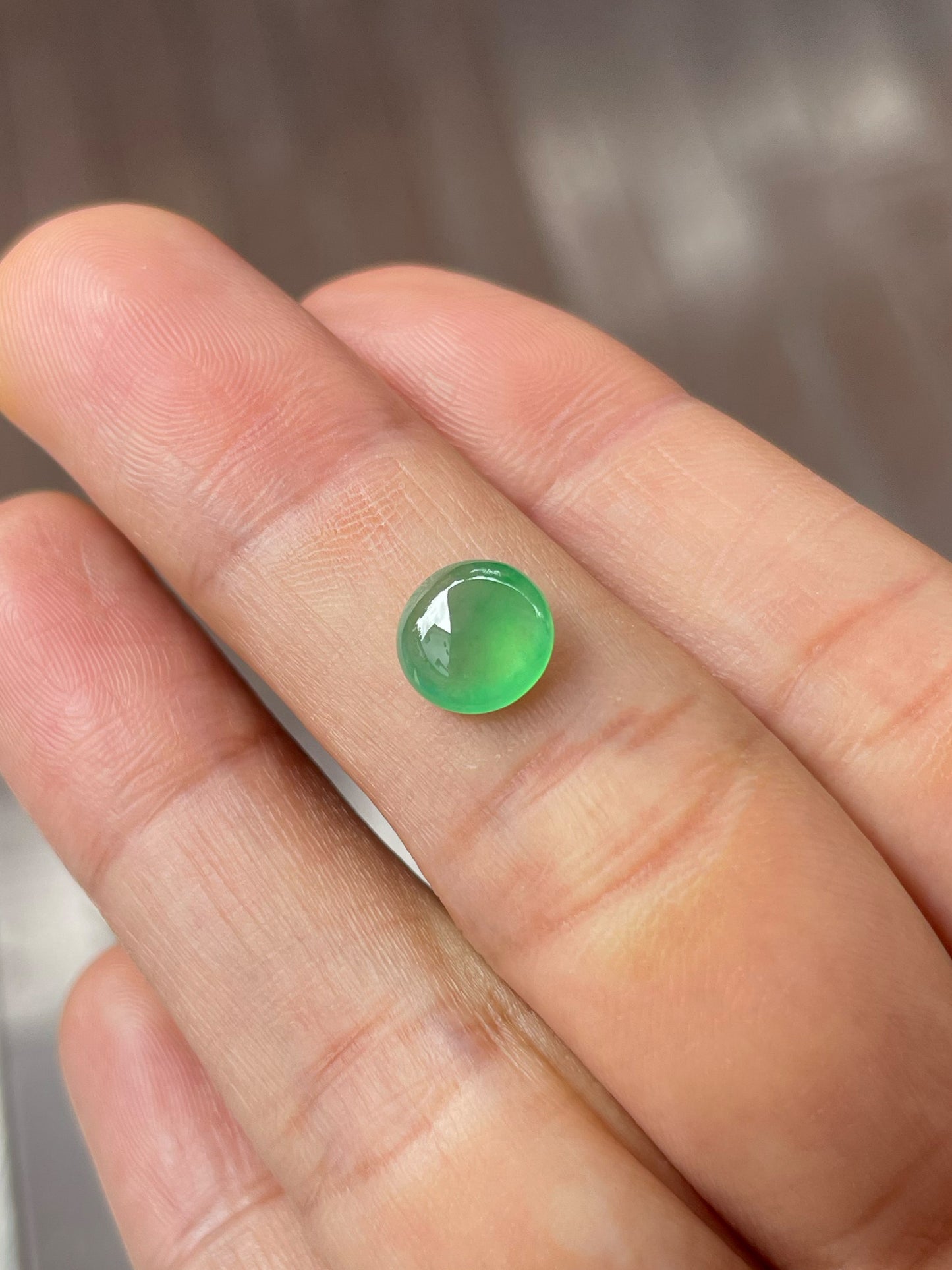 Icy Green Jadeite Cabochon (NJR221)