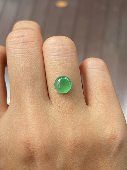 Icy Green Jadeite Cabochon (NJR221)