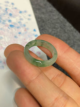 Load image into Gallery viewer, Icy Green Jade Abacus Ring | HK 17 (NJR233)
