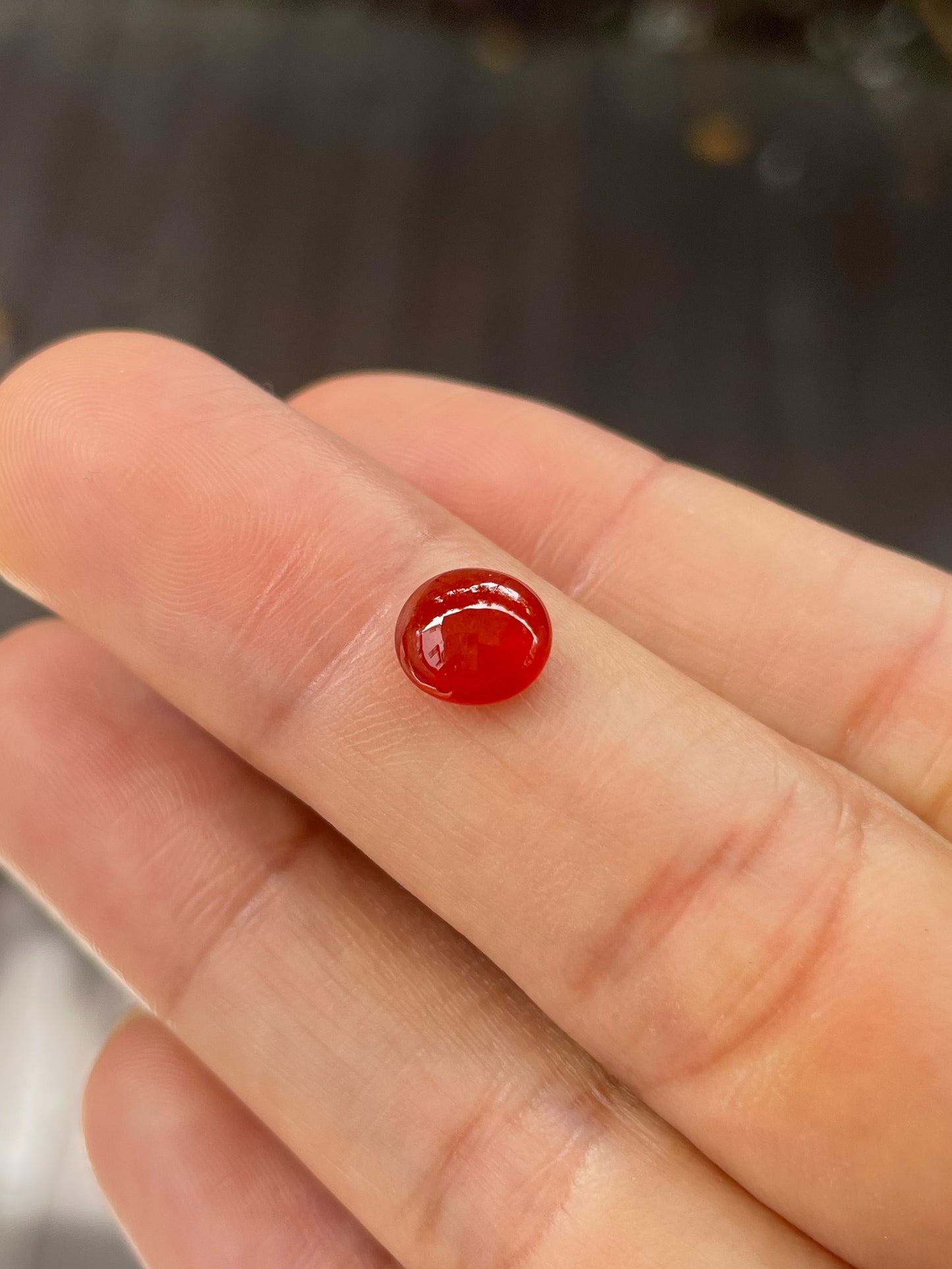 Red Jade Cabochon (NJR239)