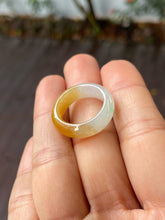 Load image into Gallery viewer, Yellow Jade Abacus Ring | HK 14 (NJR243)
