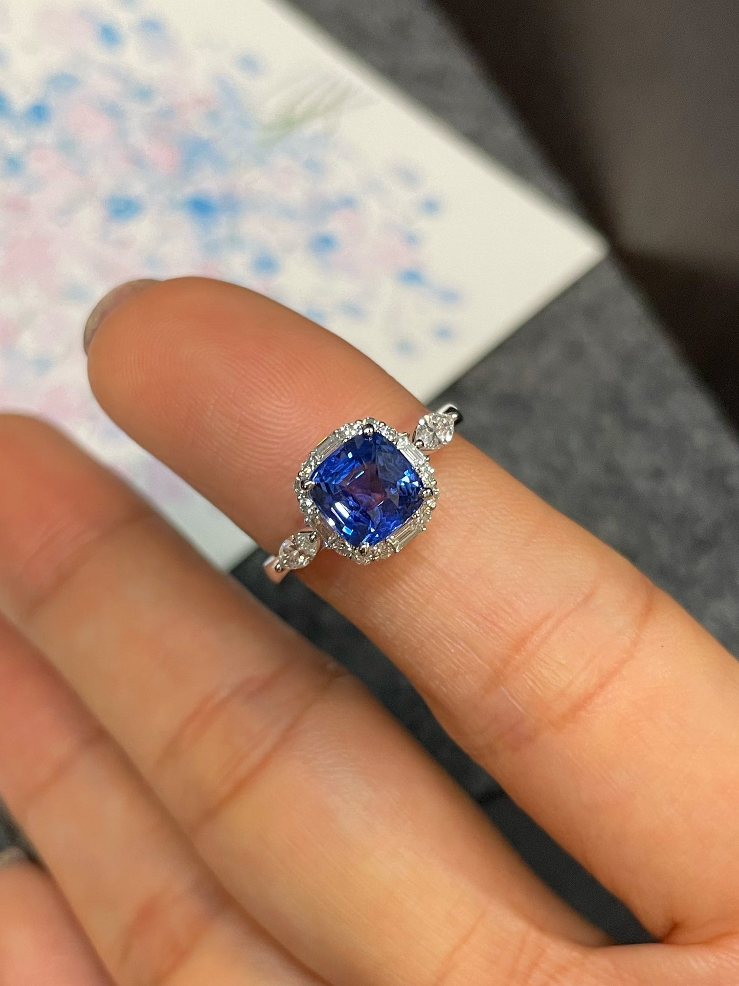 Unheated Blue Sapphire Ring - 2.09CT (NJR250)