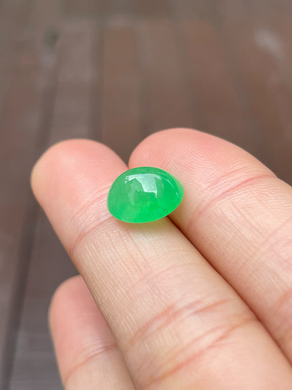 Green Jade Cabochon Ring / Pendant (NJR248)