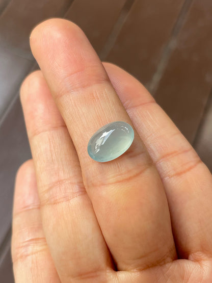 Icy Blue Jadeite Cabochon (NJR256)