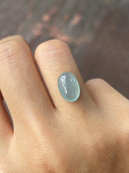 Icy Blue Jadeite Cabochon (NJR256)