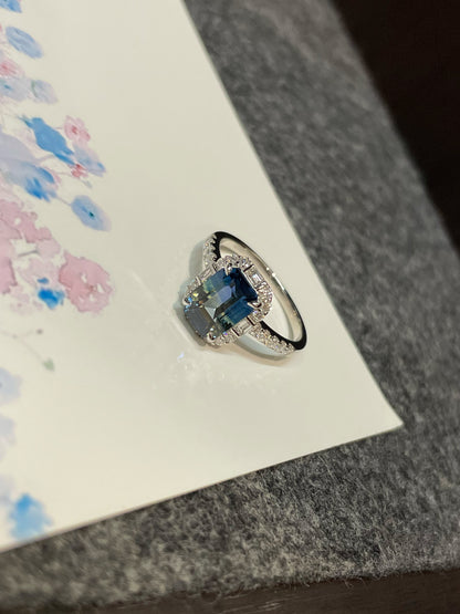 Unheated Blue Sapphire Ring - 2.62CT (NJR260)