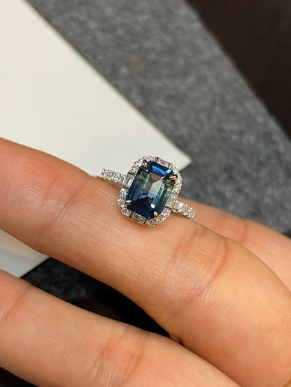 Unheated Blue Sapphire Ring - 2.62CT (NJR260)