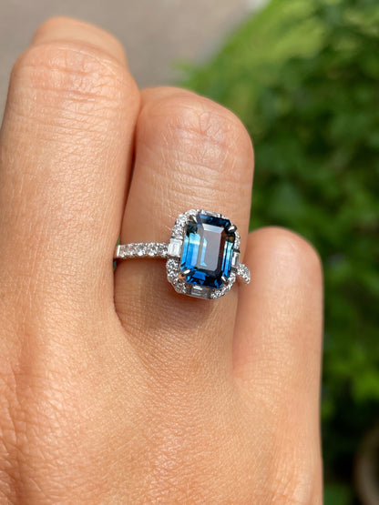 Unheated Blue Sapphire Ring - 2.62CT (NJR260)