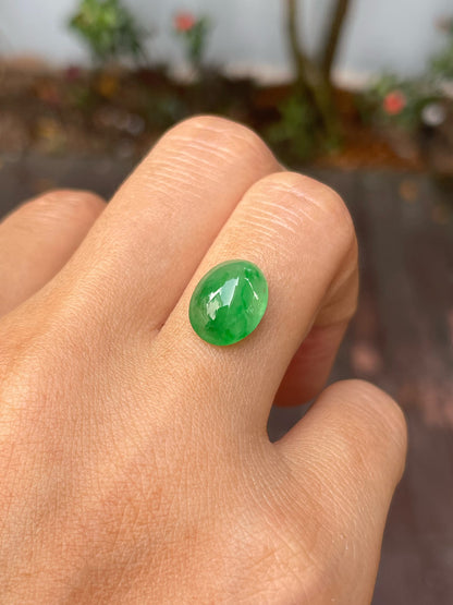 Icy Green Jadeite Cabochon (NJR261)