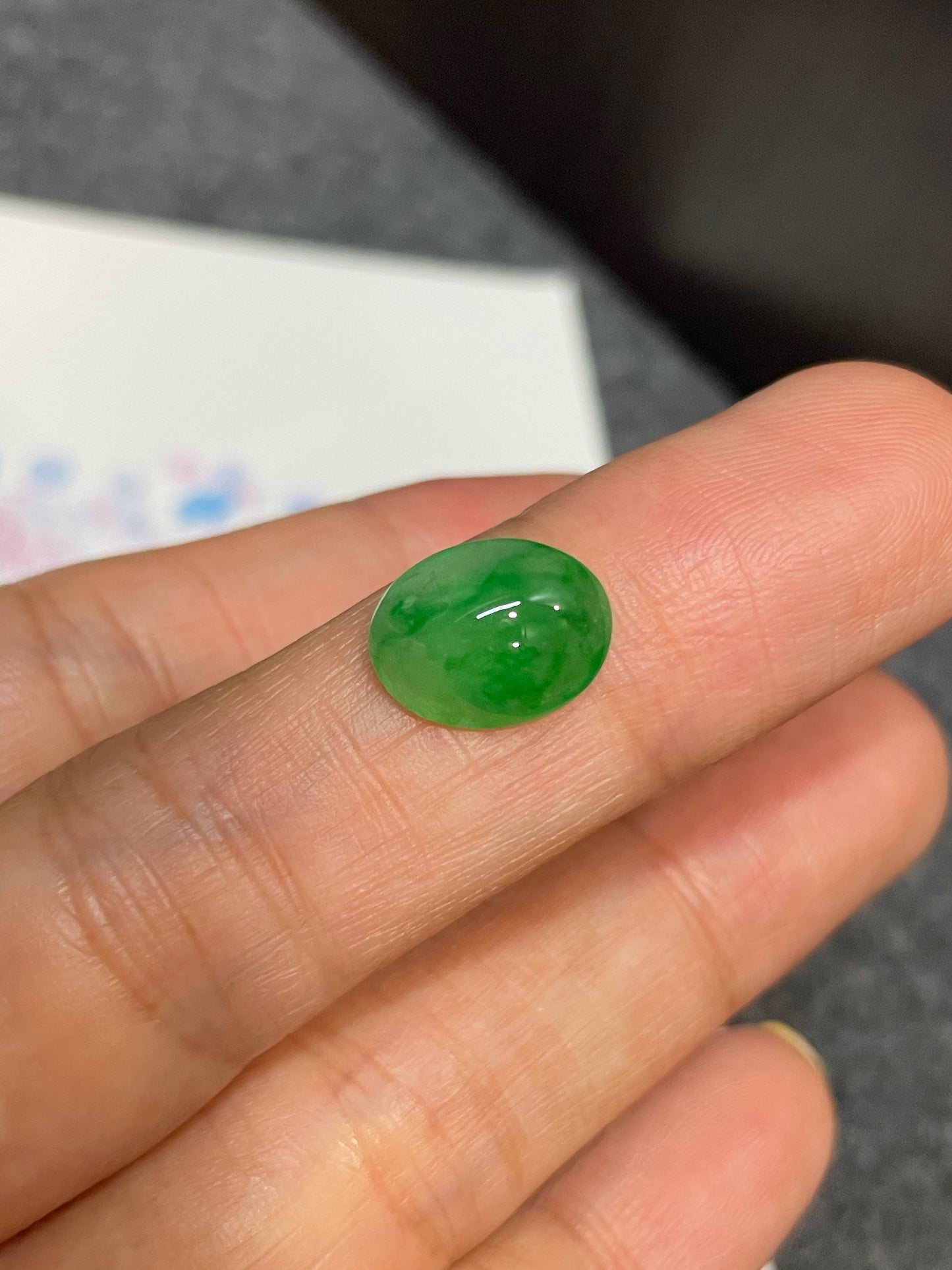 Icy Green Jadeite Cabochon (NJR261)