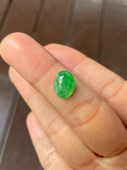 Icy Green Jadeite Cabochon (NJR261)