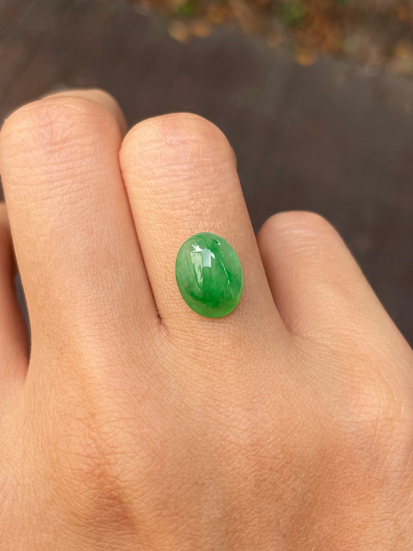 Icy Green Jadeite Cabochon (NJR261)