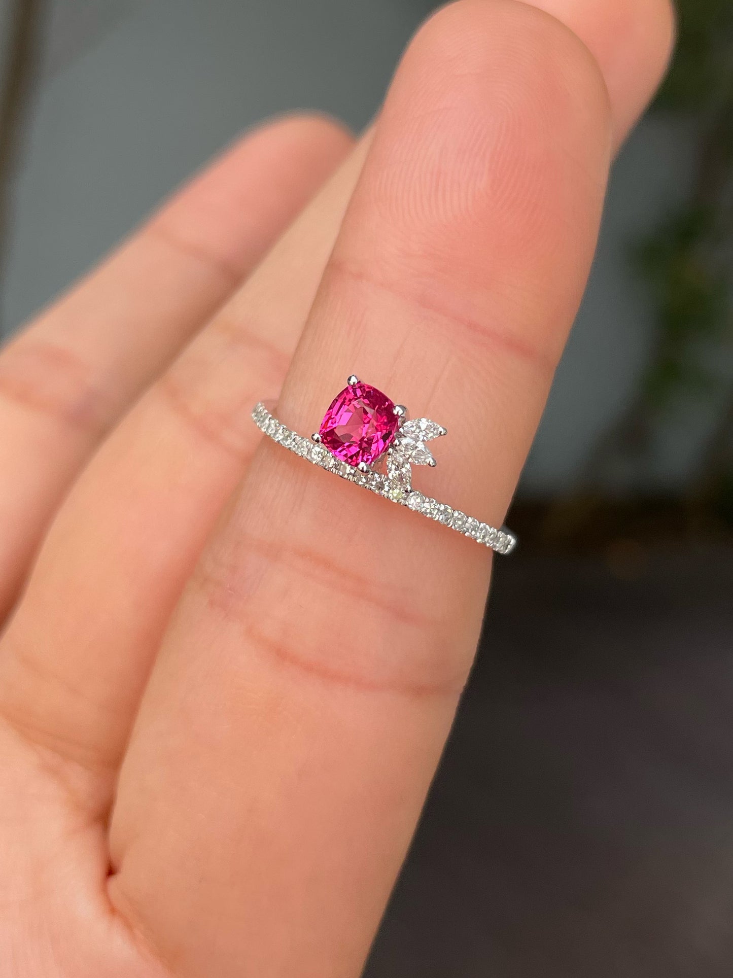 Pink Spinel Ring - 0.48CT (NJR264)